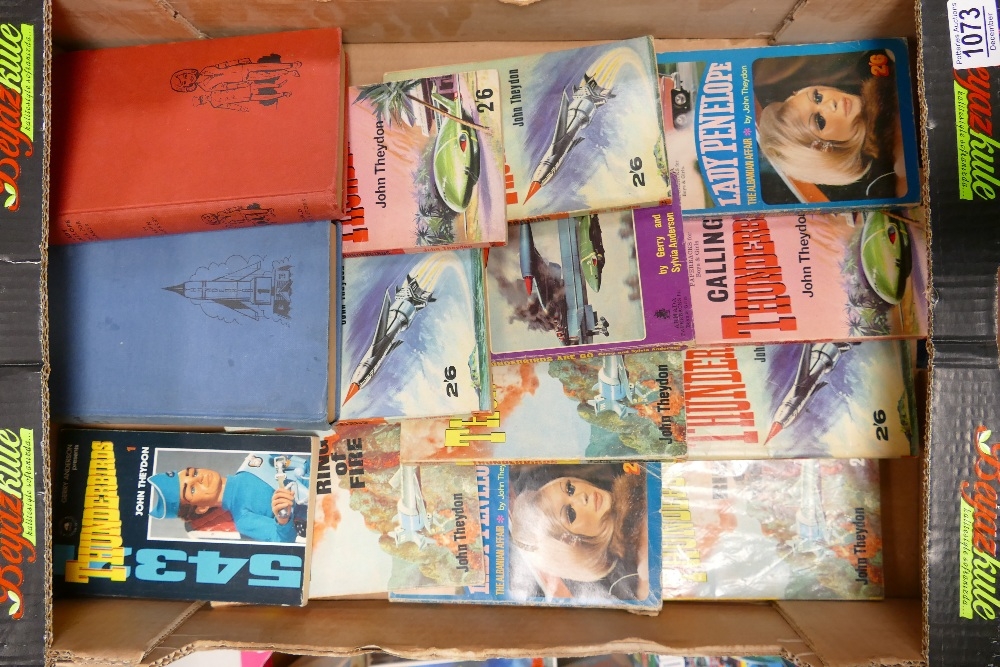 A collection of Thunderbirds Vintage Hard & Softback Books: