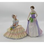 Royal Doulton lady figures Daydreams: HN1731 together with Jessica HN3850 (2)