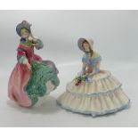 Two Royal Doulton Figurines - Spring Morning HN1922 & Daydreams HN1731