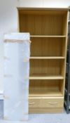 Modern Freestanding Display / Bookcase: width 85cm, height 179cm & depth 33cm