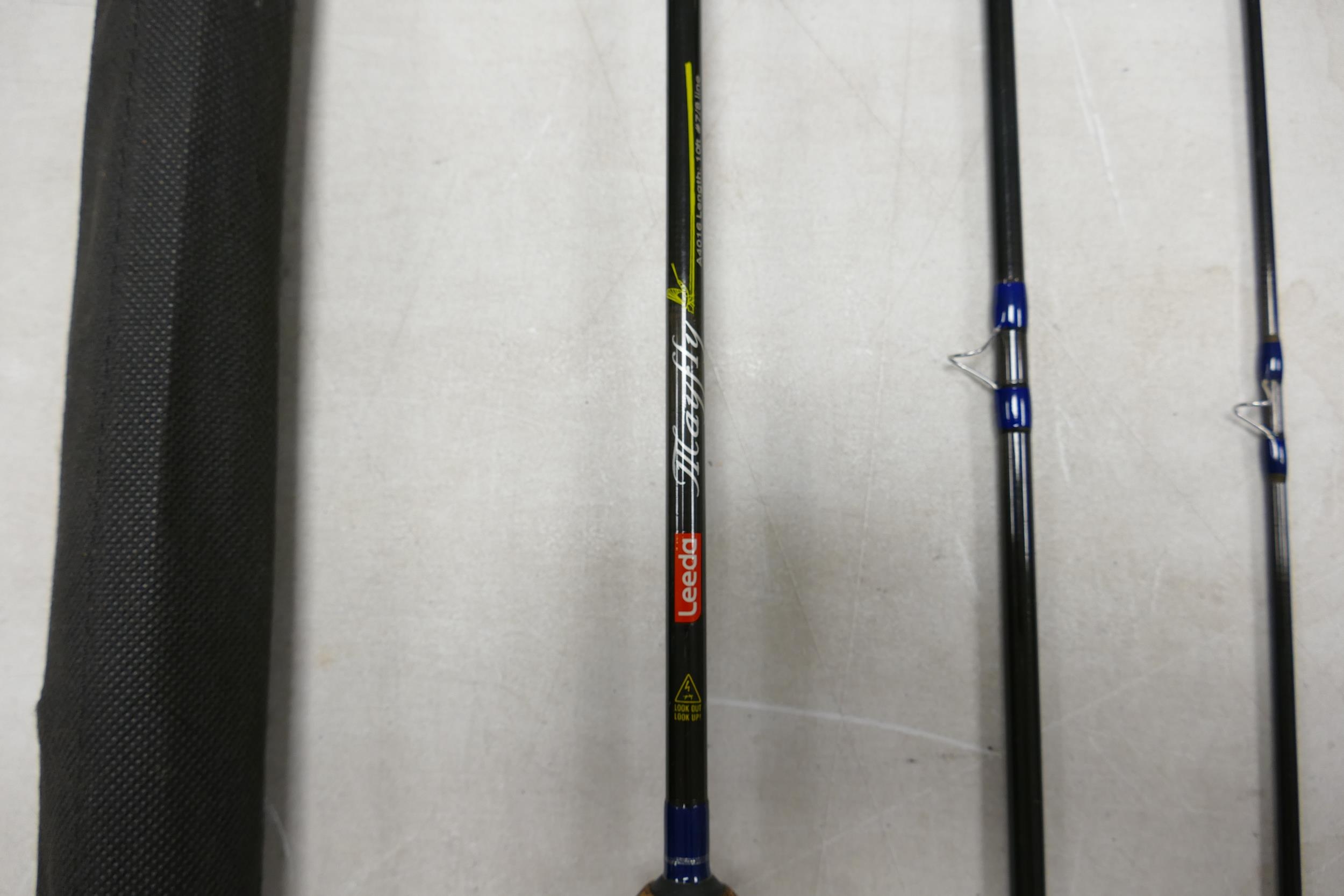 A collection of Carbon Fishing Rods to include: Fordham & Wakefield 10ft 2 piece, Goldcrest - Image 3 of 10