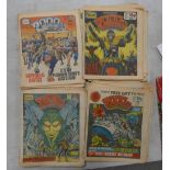 A collection of 2000AD comics: Programs ranging between 195-1251, together with Beano comics &