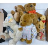 A collection of plush large teddies: