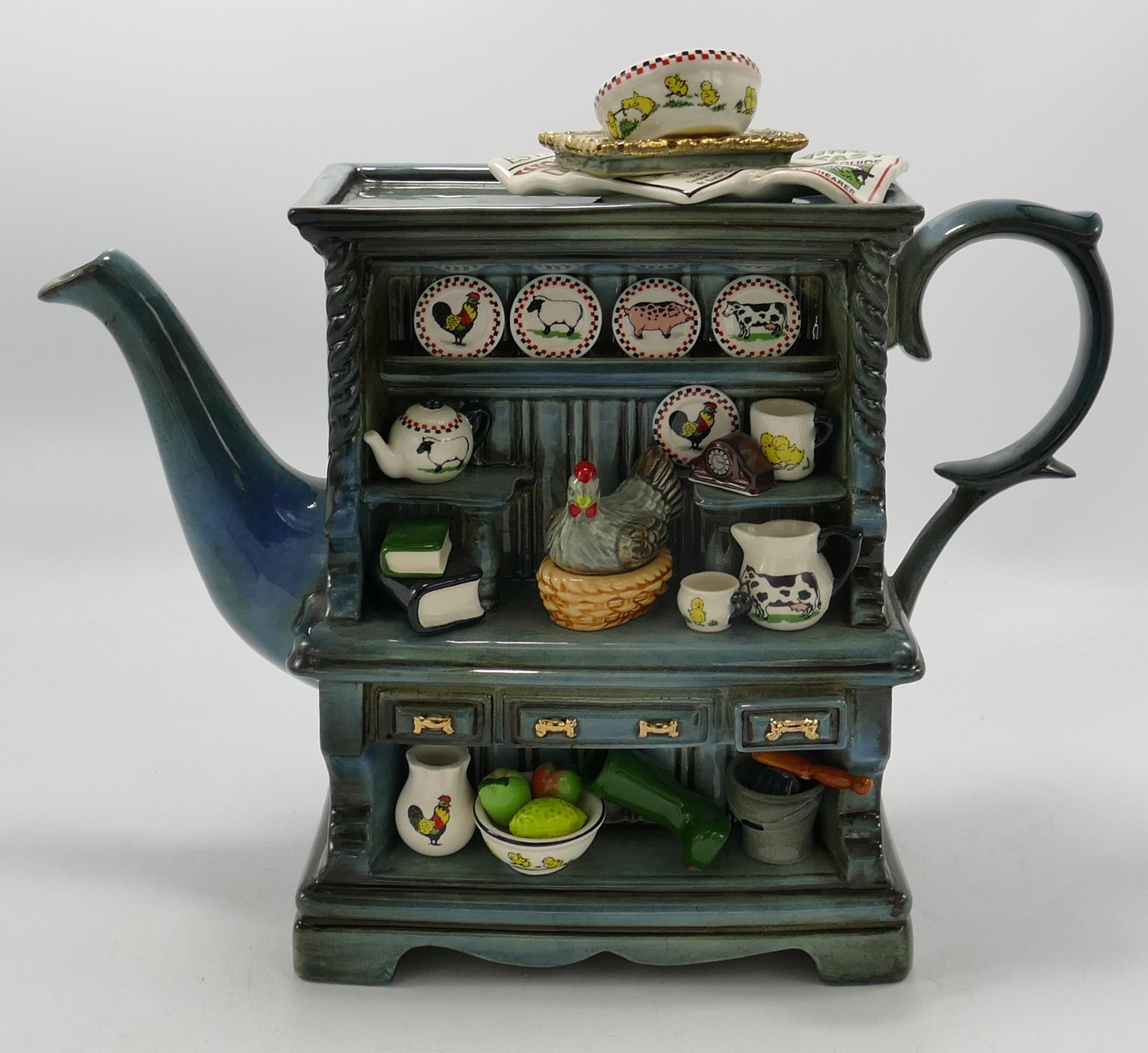 Cardew large farmhouse dresser teapot: limited edition 1687/5000 - Image 2 of 2