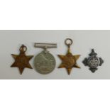 A set of second world war medals: together with a Parish Silver first world war medal for