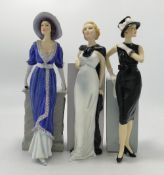 Compton & Woodhouse connoisseur resin figures: little black dress, 30s culture and star of the