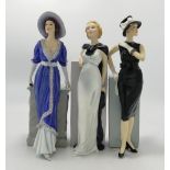 Compton & Woodhouse connoisseur resin figures: little black dress, 30s culture and star of the