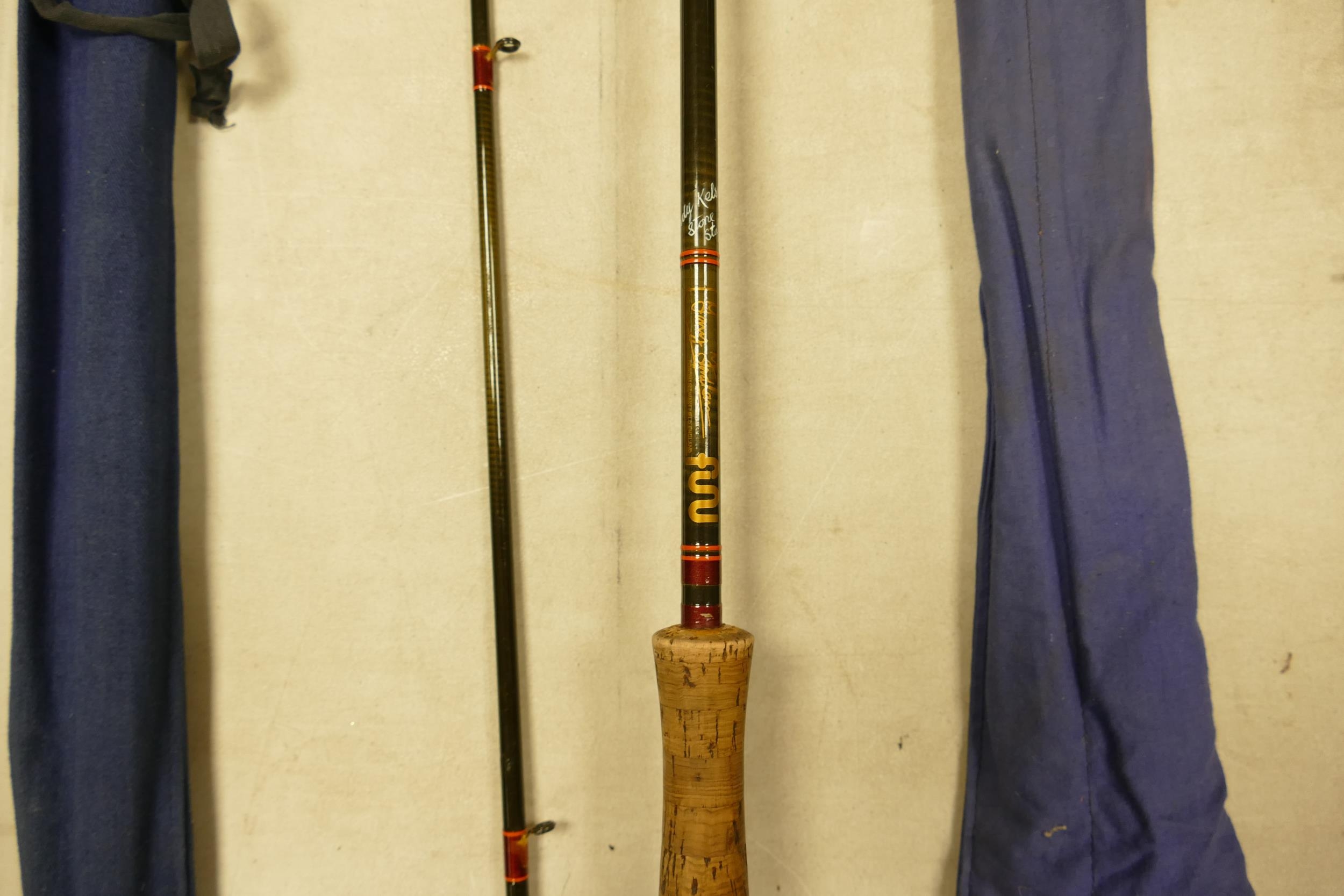 A collection of Carbon Fishing Rods to include: Fordham & Wakefield 10ft 2 piece, Goldcrest - Image 6 of 10