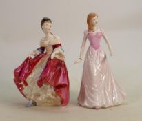 Royal Doulton Lady Figures: Southern Belle HN2229 & Perfect Gift HN4409(2)