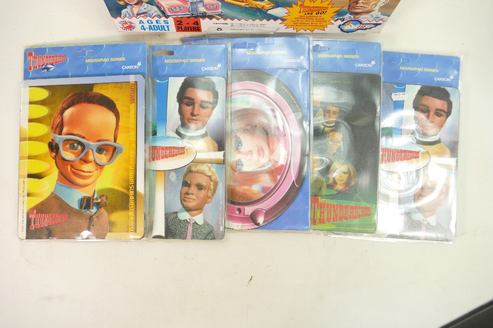 A collection of Thunderbird items to include : Carlton carded TB2 figure, similar mouse mats, - Image 2 of 5