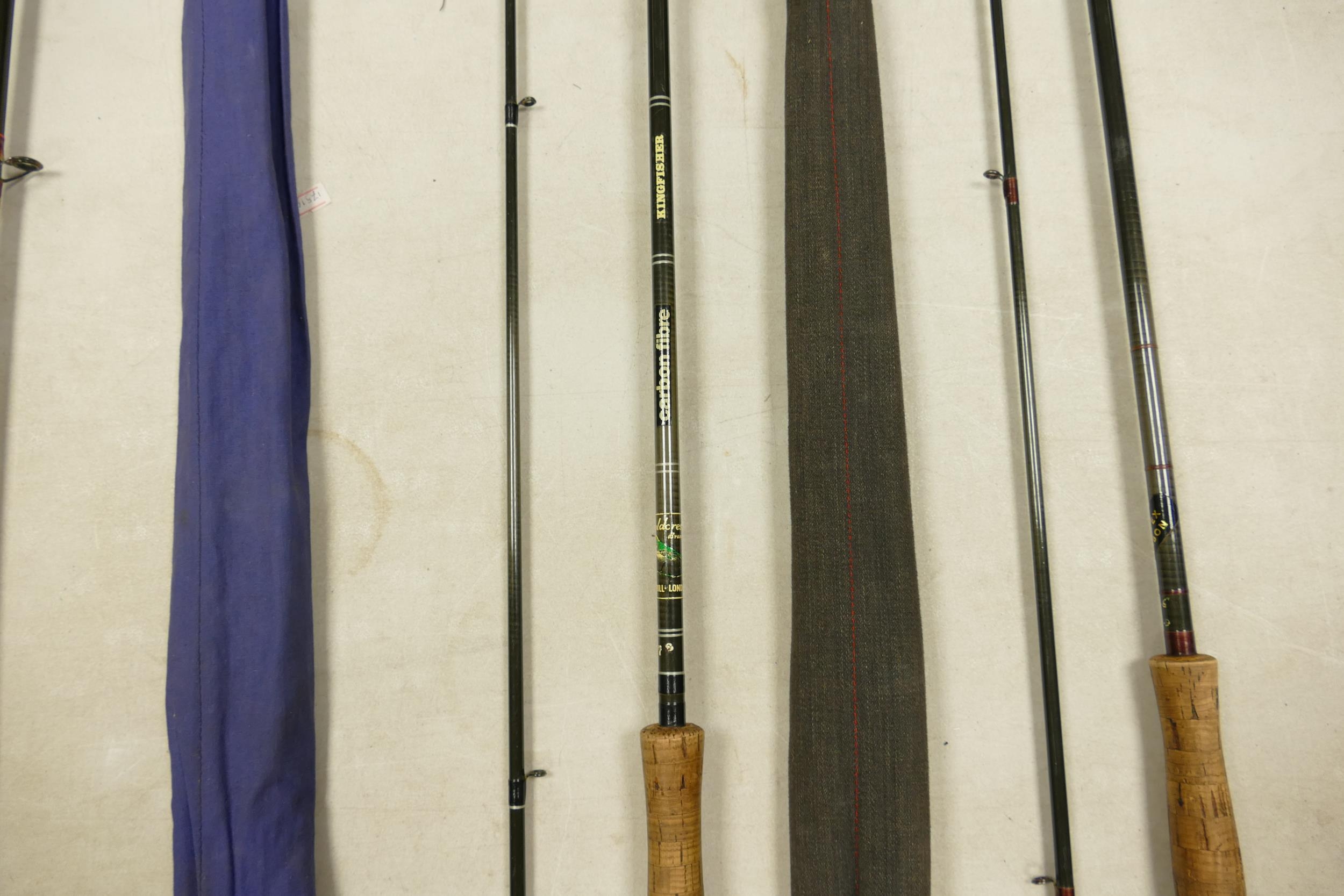 A collection of Carbon Fishing Rods to include: Fordham & Wakefield 10ft 2 piece, Goldcrest - Image 7 of 10