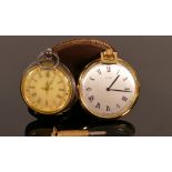 Ladies Silver fob watch and Ronet pocket watch (2):