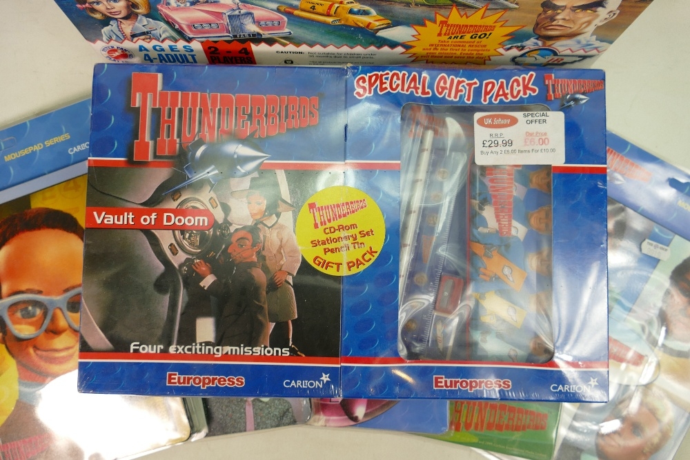 A collection of Thunderbird items to include : Carlton carded TB2 figure, similar mouse mats, - Image 4 of 5