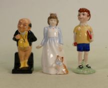 Beswick Christopher Robin, Royal Doulton Dickins Figure & similar(3)