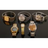 A collection of Gentleman's vintage wristwatches: Including Bentina Star automatic Avia, Amida,