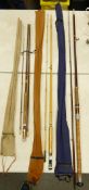 Vintage Fishing Rods to include: 10 ft Mibro Trufly, Edgar Sealy Fly Rod & Foster Bros item(3)