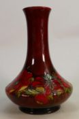 Walter Moorcroft large flambé vase decorated in the anemone design: h.32cm. (9cm hairline crack from