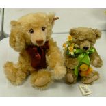 Steiff Jointed Teddy Bear 35 Spring & Teddy 43 D Blonde Jointed Bear( no tag )