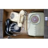 A collection of Vintage Dial Telephones & Bush Retro Radio