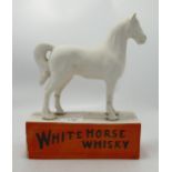 White Horse Whisky Pottery Advertising Horse: damages noted