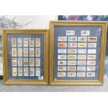 Two Framed Brooke bond Flags of thw World Cigarette Card Sets(2)