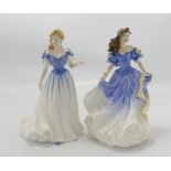 Royal Doulton lady figures Rebecca: HN4041 together with Josephine HN4223 (2)