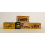 3 x Lesney models of Yesteryear & a Corgi Classics car all boxed: Cars all near mint to mint,