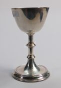 Silver Chalice, hallmarked for London 1942, 208g.