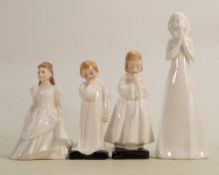 Royal Doulton Child Figures: Kerry, Darling, Bedtime & God Bless You(4)