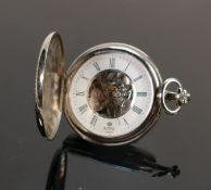 Royal London silver plated hunter pocket watch:
