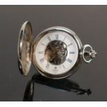 Royal London silver plated hunter pocket watch: