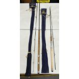 Hardy Vintage Fishing Rod to include: 2 piece Graphite Spinning 10ft No1 & 2 piece Graphite Spinning