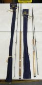 Hardy Vintage Fishing Rod to include: 2 piece Graphite Spinning 10ft No1 & 2 piece Graphite Spinning