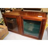 Two Glazed Mahogany Display Cases: