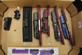 A collection of model trains (1 tray).