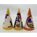 Moorland Pottery Chelsea Works Hand Decorated Sugar Sifters(3)