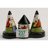 Lorna Bailey Limited Cottage Cruet Set: height 10cm