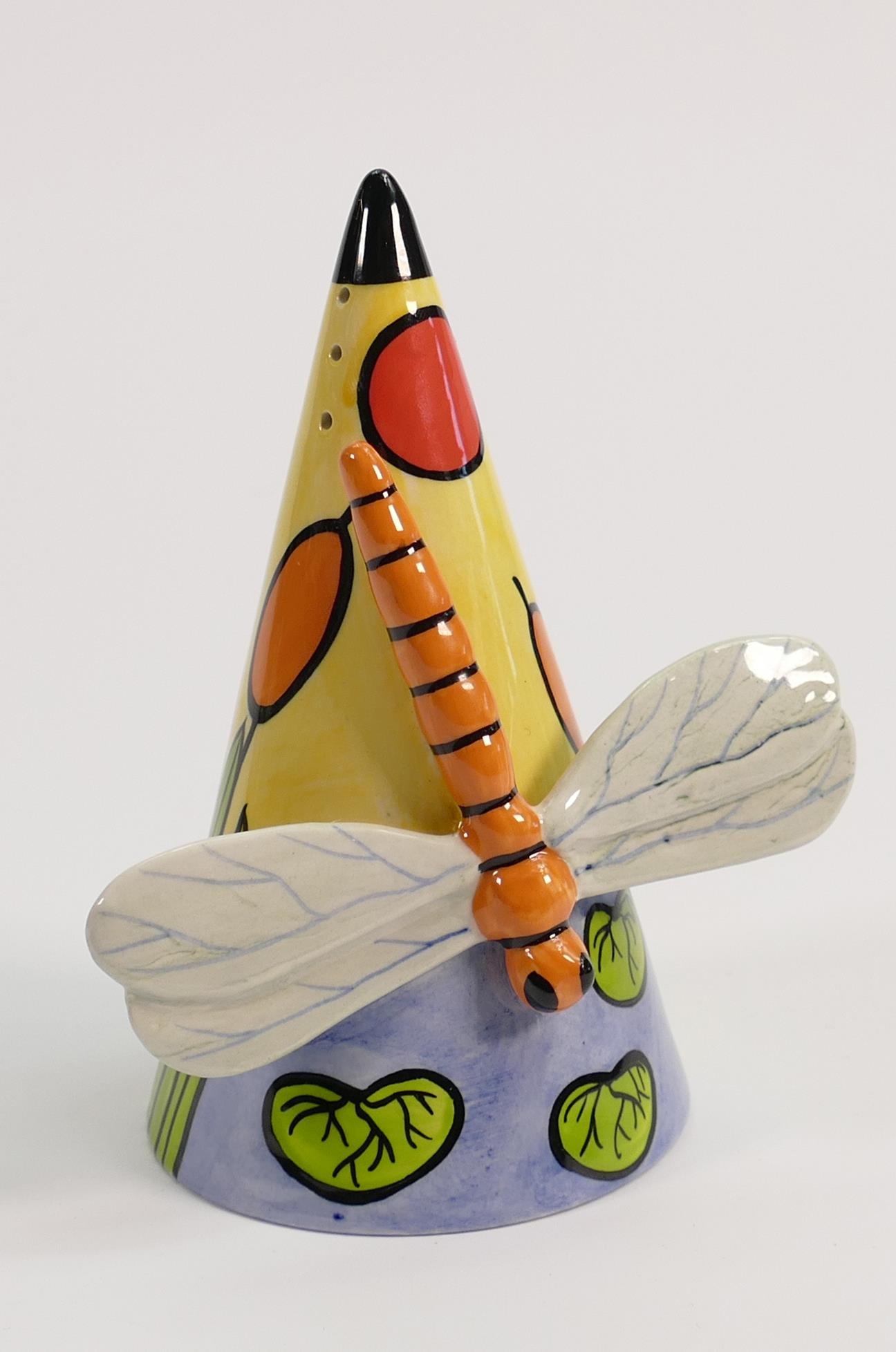 Lorna Bailey Limited Edition Dragon Fly Sugar Sifter: height 16cm