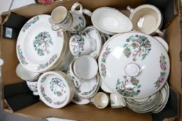 A large collection of Johnsons China Indian Tree Patterned Tea & Dinner Ware: