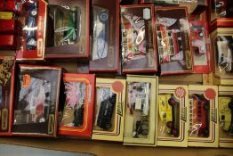 A collection of boxed vehicles: Lledo, Matchbox etc (1 tray).