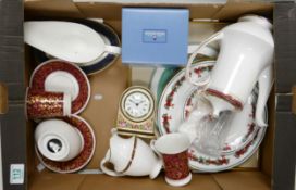 A mixed collection of items to include: Dunoon Mantua patterned cups & saucers, Second Royal Doulton