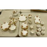 A large collection of Royal Albert Old Country Rose Patterned items to include: Tea Set, Cake Stand,