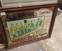 Marcella Cigars Advertising Mirror: 53 x 66cm