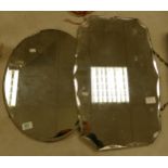 Two Bevel Edged Wall Mirrors(2):