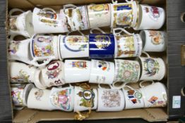 A collection of Royalist Commemorative theme Mugs: