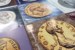 9 x Numismatic Fine Art auction catalogues: Comprehensive top level Greek and Roman coin auctioneers