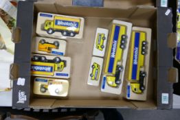 A collection of Weetabix Advertising Model Trucks: