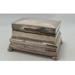 Quality Silver Plated Table Top Casket: 20cm x 14cm x 11cm