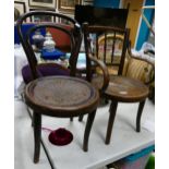 Two Childs Bentwood Chairs: