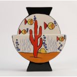 Lorna Bailey Aqua Vase: height 20cm